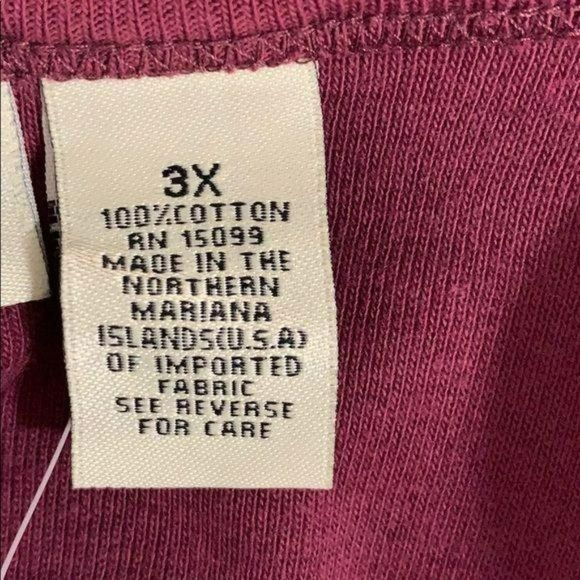 Crossroads Woman 3X Plum Colored cap sleeve Shirt - Picture 9 of 10